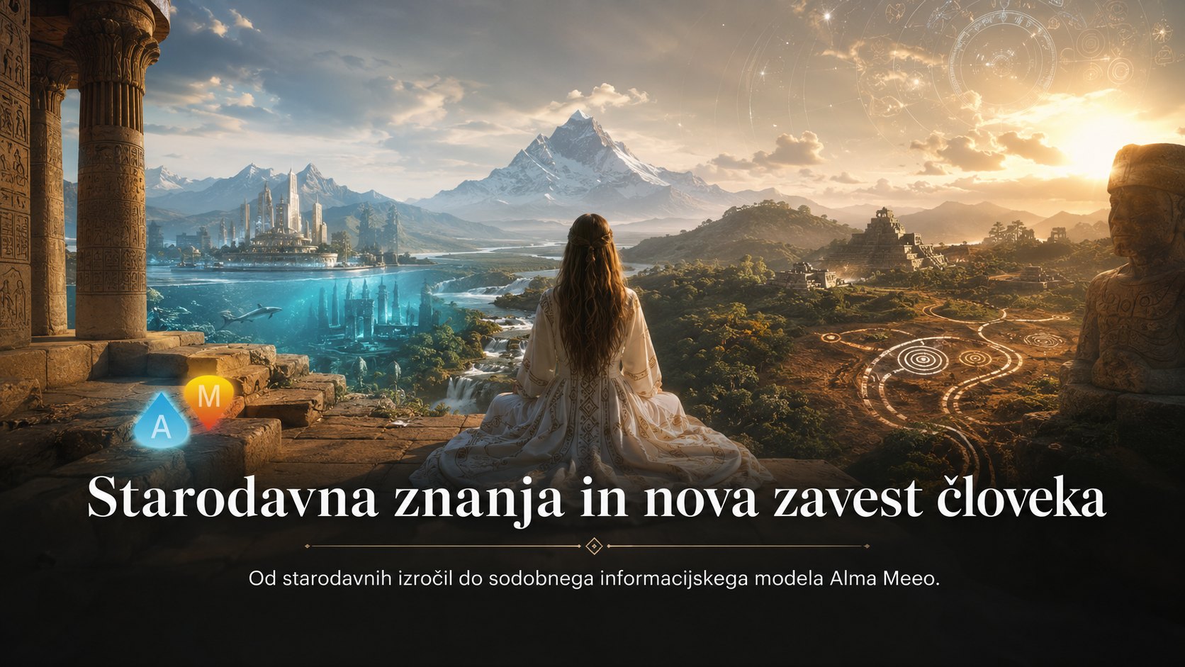 Starodavne modrosti in prihodnost človeka v simbolnem krajinskem prizoru