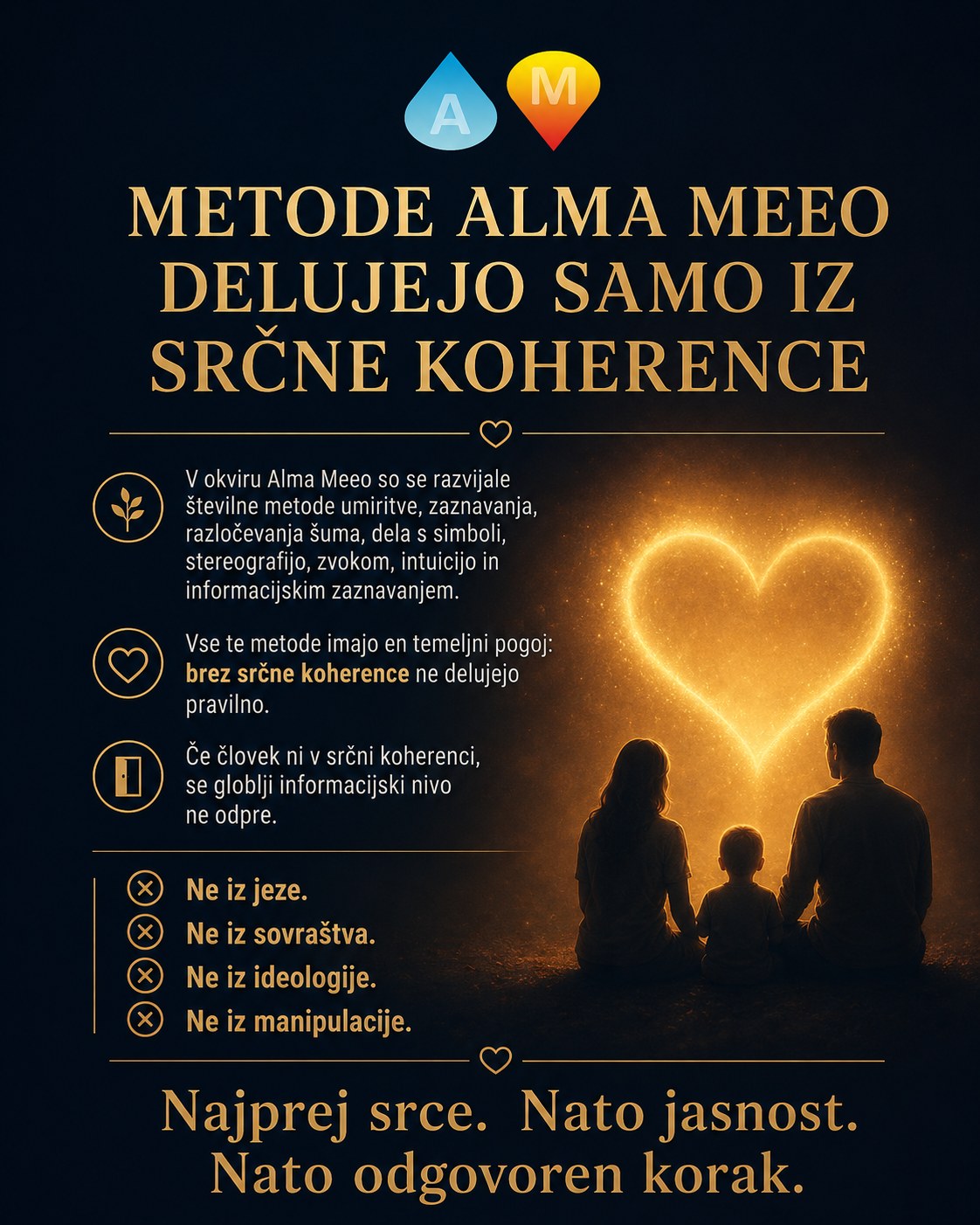 Metode Alma Meeo delujejo samo iz srčne koherence