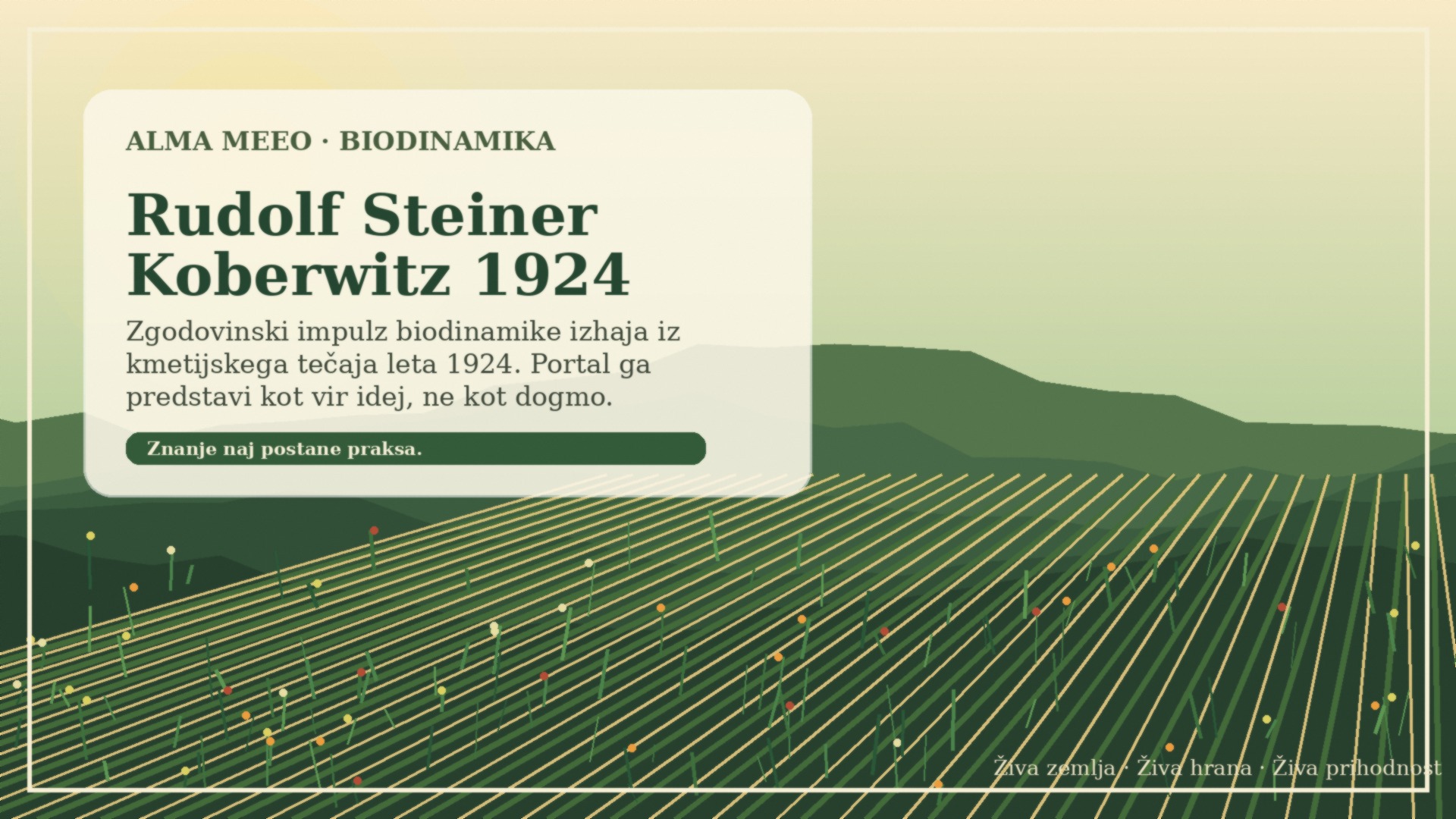 Razglednica Rudolf Steiner Koberwitz 1924